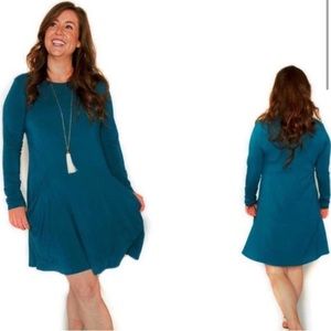 Betabrand Sweatshirt Travel Dress
